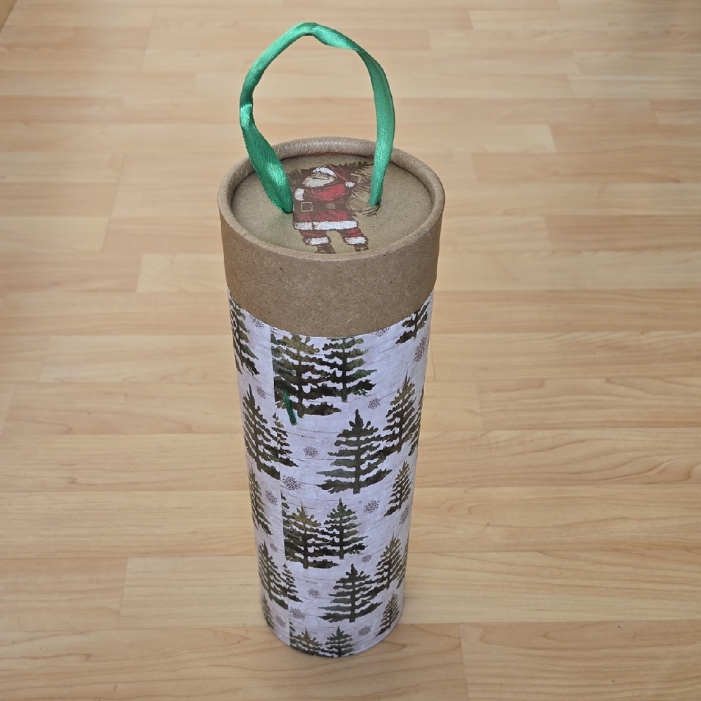Cylinder Wine Holiday Gift Box Christmas Wine Gift Box 12"×4"